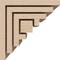 Ekena Millwork 4"W x 4"D x 4"H Wide Landon Rough Cedar Woodgrain TimberThane Corbel, Primed Tan CORUR04X04X04LANRCPR - alternate 2